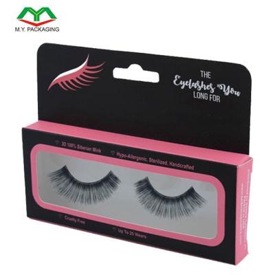 China Recyclable Custom Eyelash Packaging Box With Logo Printed for sale