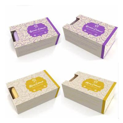 China Recyclable Custom Printed Paper Packaging Box For Soap With Logo for sale