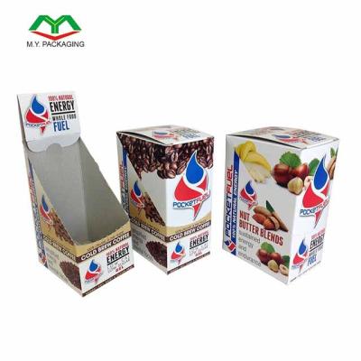 China Counter Recyclable Printed Display Box Packaging For Food Snack for sale