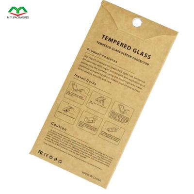 China Recyclable Printed Paper Packaging Box For Mobile Phone Screen Protector for sale