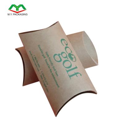 China Small Recyclable Custom Printed Packaging Pillow Box for sale