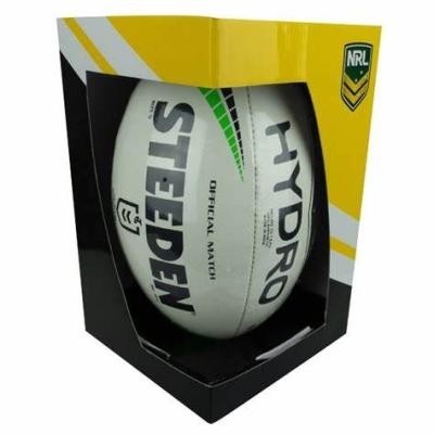 China Recyclable Custom Window Rugby Tote Box for sale