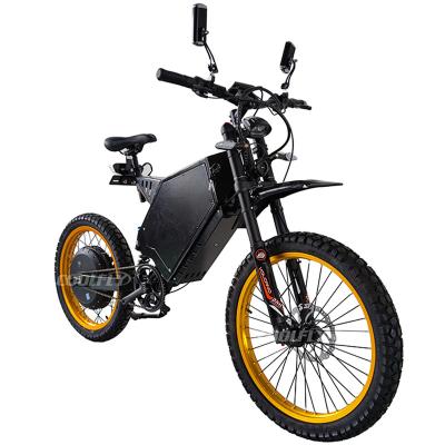 China Reinforced Electric Bike 110KM/Top Quality 15000w ebike H Scale Stealth Steel Bomber Off Road Fast Adult Motorcycle Rim 19 or 21 inch for sale