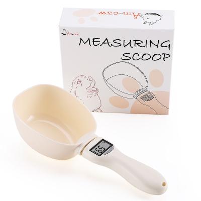 China 800g/1g Automatic Pet Food Measuring Scoop for Dog Cat Feeding Bowl Kitchen Scale Cup - Portable Measuring Cup with Led Display for sale