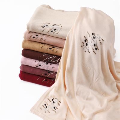 China Fashion Best Selling Women Muslim Headscarf Premium Elastic Tank Top Shawls With Stone Hijab Scarf for sale