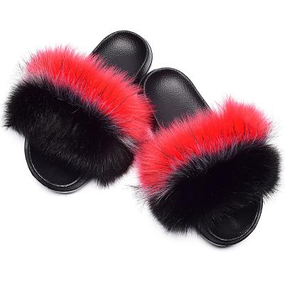 China CUSHIONING faux fur slippers faux fur slippers wholesale home slippers for sale