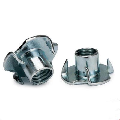 China Heavy Industry Furniture four-claw nut Wood board inlay Speaker nut Stainless steel claw nut M4M5M6M8M10 for sale