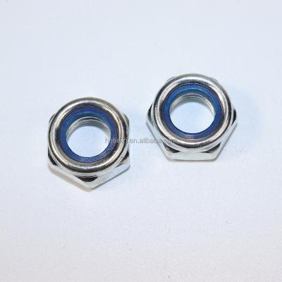 China Heavy Industry Convenient DIN 985 Nylon Locknut , SUS304 316 Stainless Steel Hex Locknut for sale