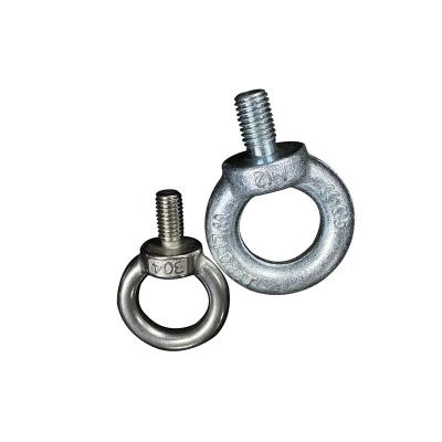 China Heavy Industry Eye Bolt DIN 580 Ring Bolt Stainless Steel 304 M6-M64 Load Lifting Eye Bolt 0.14T-16T for sale