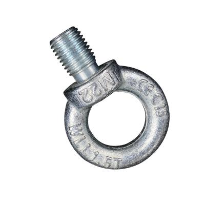 China DIN 580 304 Heavy Industry Eye Bolt Stainless Steel Eye Bolt Lifting Load M6-M64 0.14T-16T Ring Bolt for sale