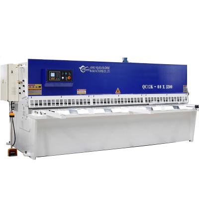 China Restaurant CNC Hydraulic Swing Beam Electric Shear Machine 6*3200 for sale