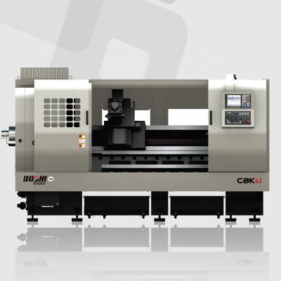 China Hotels 45 Inclined Bed CNC Turn Lathe CBK63/1000 Digital Controlled Manual Shift , Stepless Gear Shift for sale