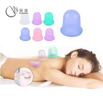 China Anti Cellulite Massage Aid Family Body Vacuum Silicone Cupping Cups for sale