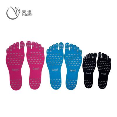 China Factory Sale Fashion Soft Sticky Self-adhesive Insoles Water Shoes Sticky Foot Pads Stick On Foot for sale