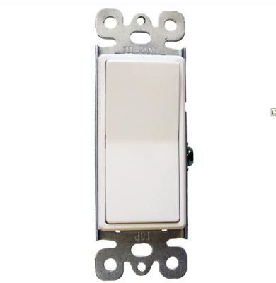 China 15A, American Decorums 120V/277V Rocker Switch, Electrical Wall Switch, Single Pole, Residential, White, UL/cUL Listed 2001 for sale