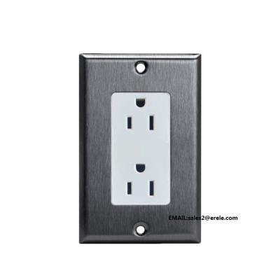 China Hot Selling American Standard High Quality Duplex Receptacle Residential/General Purpose 15A 125V, 5-15R, 2P, 3W, White, Residental, UL/cUL Listed for sale