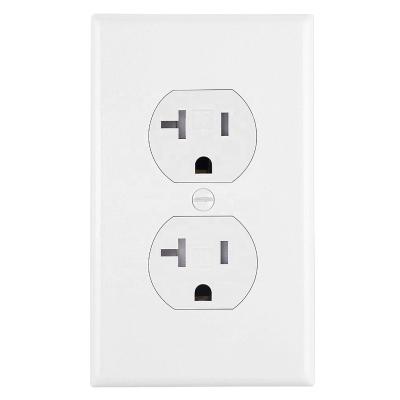 China 20A 125V Wall Switch Electrical Outlet Residential/General Purpose American Standard Duplex Receptacle, TR/Tamper Resistant Outlet, Residential, UL Listed for sale