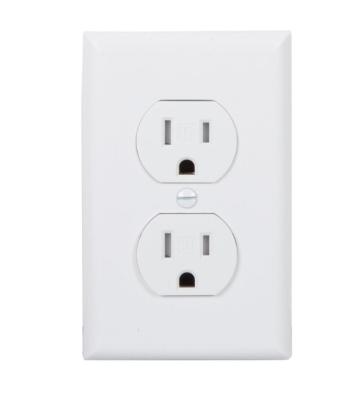 China Residential/General Purpose American Standard Duplex Receptacle 15A 125V, TR/Tamper Heavy Duty Wall Outlet UL Approved for sale