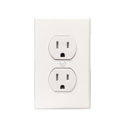 China Residential/General Purpose American Standard Duplex Receptacle 15A 125V, 110V Outlet, US Wall Outlet, Tamper Resistant/TR UL Approved Receptacle for sale