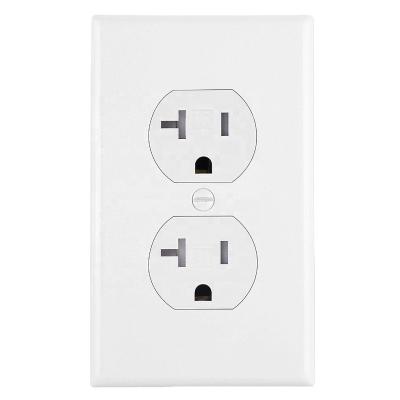 China 20A 125V American Residential/General Purpose Duplex Electrical Outlet, TR/Tamper Heavy Duty Outlet Electrical Outlet, UL Listed Wall Outlet for sale