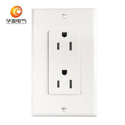 China Residential/General Purpose Duplex American Standard Receptacle 15A 125V Wall Outlet, TR Outlet/Tamper-resistant, UL Approved Receptacle for sale