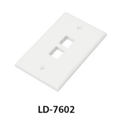 China American style plastic wallplate, 2Gang broadband cover, UL approved LD-7602 for sale