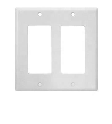 China American style 2 strip wallplate wall lamp switch plate outlet cover, plastic decorums cover, UL switch cover 2.75