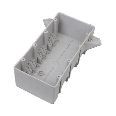 China Suitable for masonry walls American wall PVC GFCI electrical outlet box, 4 gang electrical box, junction box wiring device box switch box outlet box for sale