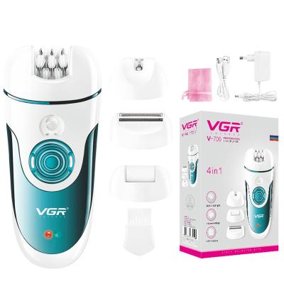 China VGR V-700 Commercial Portable Portable Electric Facial Shaver Body Trimmer Hair Removal Devices Multifunctional 4 in 1 Lady Epilator for sale