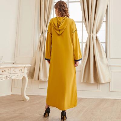 China Viable Wholesale Islamic Clothing Style Kaftan Abaya One Line Dress for sale