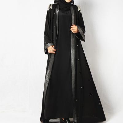 China Sustainable Wholesale Hand Sewn Dubai Diamond Dubai Abaya Evening Dresses for sale