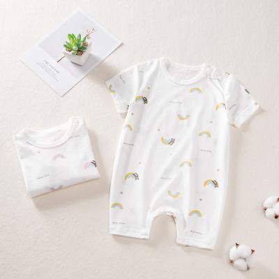 China New Summer New Baby Overalls Cotton Short Sleeve Baby Short Sleeved Jumper Romper Sleeeves Jumper Romper for sale