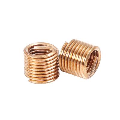 China Healthcare 304 Stainless steel M2,M2.5 copper yellow Insert Screw Fasteners plastic insert Wire thread insert for sale