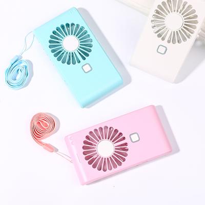 China 2021 latest design high wind portable usb makeup mirror fan rechargeable mini eyelash fan for sale