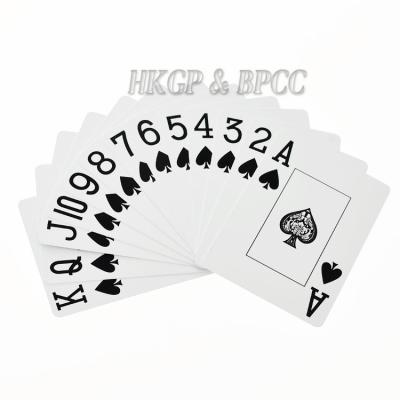 China 2020 New Products Custom Printed Plastic Promotional Poker Playing Cards 0.3mm Thick 100% Plastic for sale