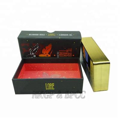 China Custom Paper Offset Printing Tarot Paper Card Game With Top And Bottom Box for sale