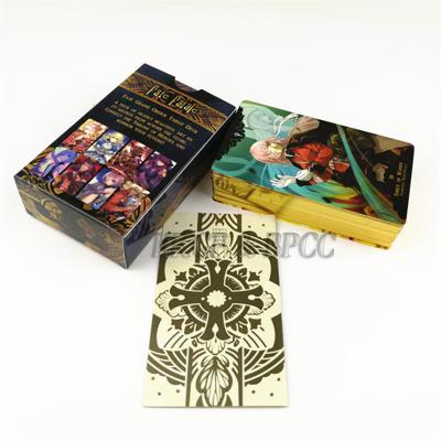 China Gold Gilt Edges Paper Custom Printing Tarot Cards With Boxes for sale