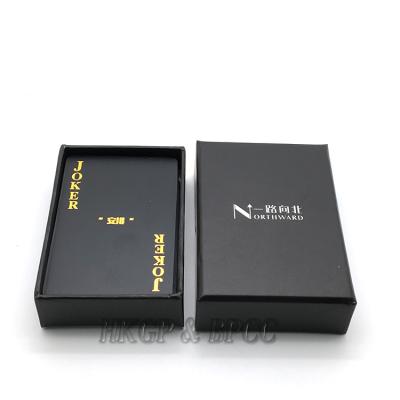 China 100% Pure Black Plastic Poker Cards for sale