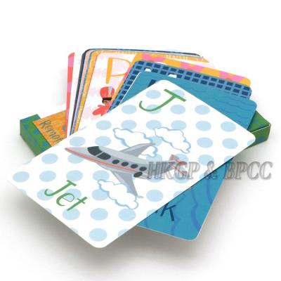 China Paper Laminated Learning Cards Game Baby Flash Cards Paper Printing for sale