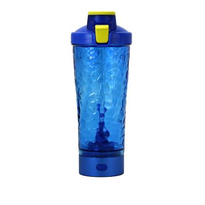 China Turbo Fashion Protein Shaker Bottle Sports Portable Blender Blue Plastic Electric Water Bottles for sale