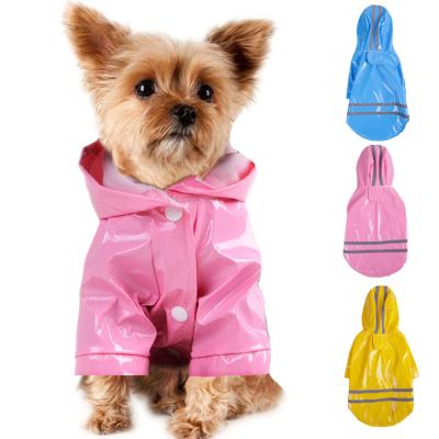 China Viable Summer Puppy Pet Rain Coat S-XL Hoody Outdoor Waterproof Jackets Raincoats for sale