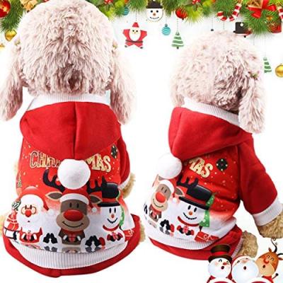 China Sustainable Amazon sells pet Christmas clothes, dog and cat fall and winter clothes for sale