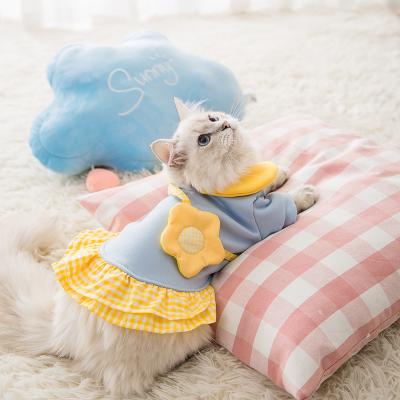 China Sustainable Sunflower Dress Carrot Dress Pet Skirt Pet Dress for sale