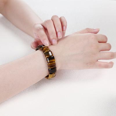 China FASHIONABLE Colorful Tiger Eyes Natural Stone Beads Bracelets & Bangles Mookiate Jewelry Energy Handmade Stone Bracelet for Women or Men for sale