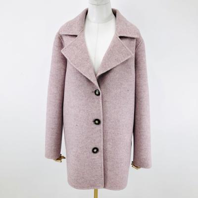 China 2021Spring Autumn Wool Cashmere Warm Coat Long Wool Cashmere Coat Breathable Female Women Double Face for sale