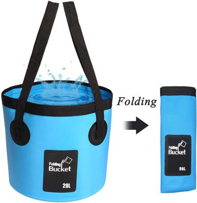 China High Quality Waterproof Folding Collapsible Water Bucket For Fishing Traveling Camping Hike Gardening for sale