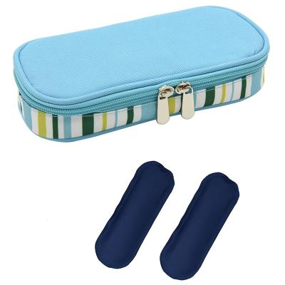 China Waterproof Portable Insulated Case Box Travel Diabetes Test Kit Insulin Pen Diabetic Cooler Bags With Ice Packs for sale