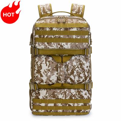 China New Design Men's Waterproof OEM ODM Factory Waterproof Lightweight 600D Camouflage Military Tactical 3P Backpack To Increase Travel for sale