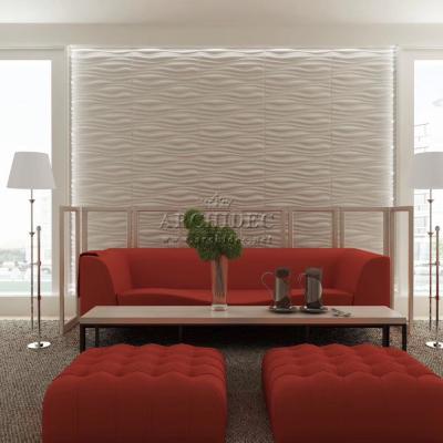 China Modern PVC 3d Wavy Wall Panels for sale