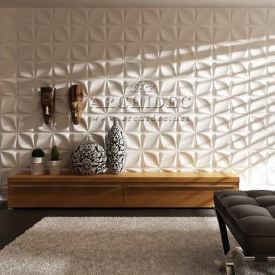 China Modern Strong Fireproof And Water Proof PVC 3D Wall Panels for sale